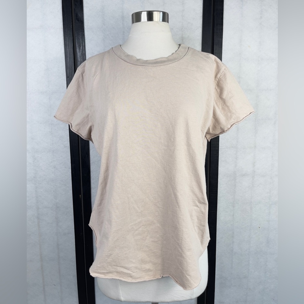 Frank & Eileen Short Sleeve Tee in Light Beige